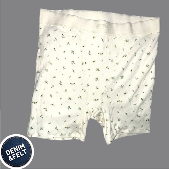 SKIMS Women’s Cotton Rib Boxer | Color: Blue Rosebud | NEW/NWOT!!🩵🩵🩵🌹🌹🌹 - Picture 7 of 9